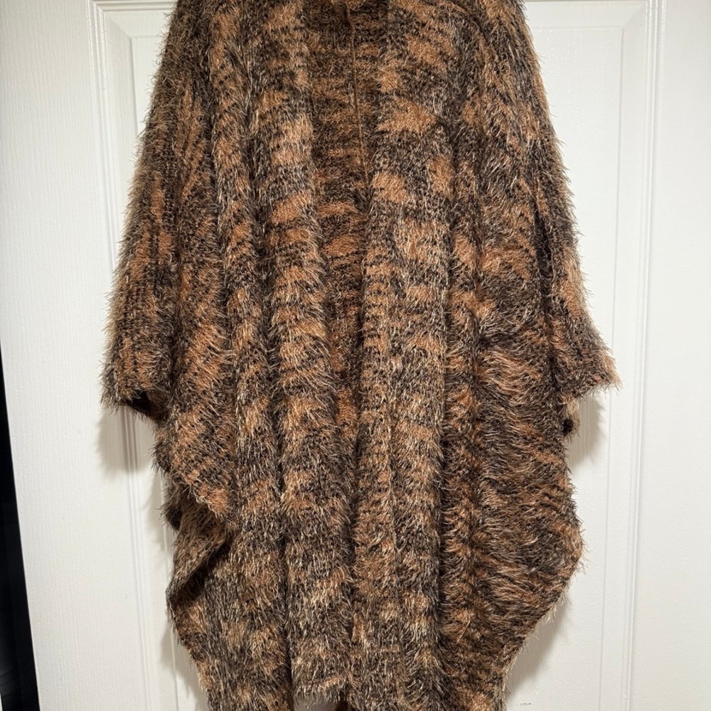 Colleen Lopez Textured Brown and Black Cardigan